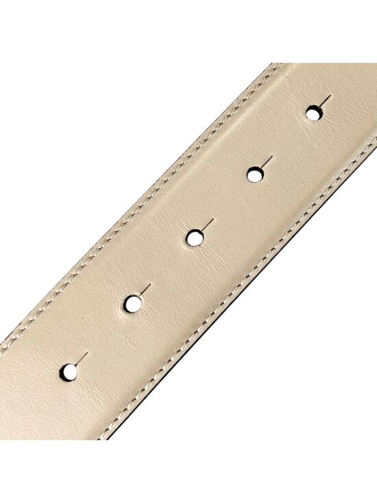 Versace Medusa Buckle Leather Belt Ivory Gold main image 4